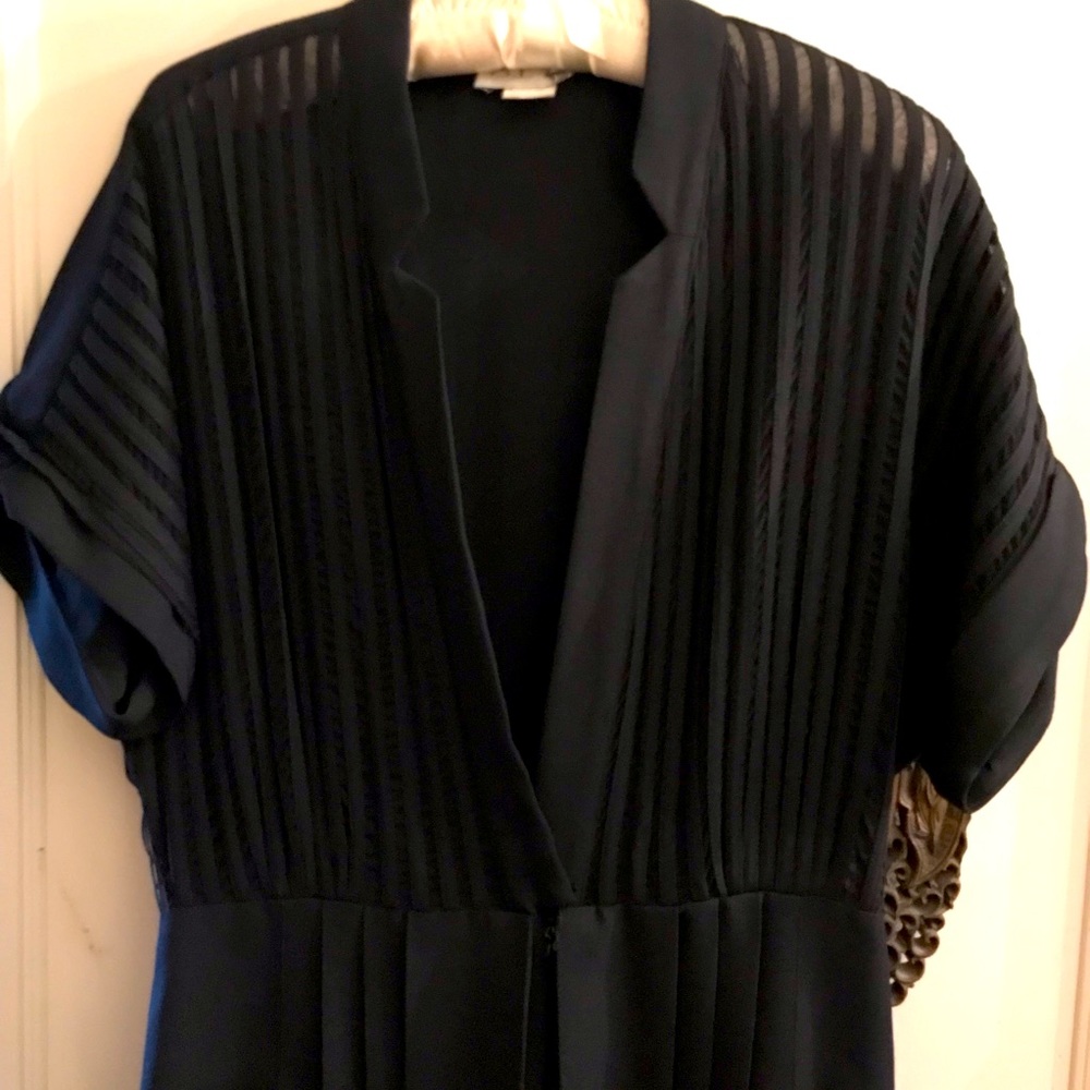 Vintage 80s Et Al, Black Poly & Georgette Jumpsuit,sz 10